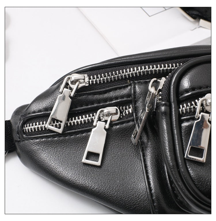 Bag Waist Bag Women's Trendy Ins Bag New Female Bag Trendy Star With The Same Paragraph Net Celebrity Messenger Chest Bag Wild Single Shoulder - ANIBEY