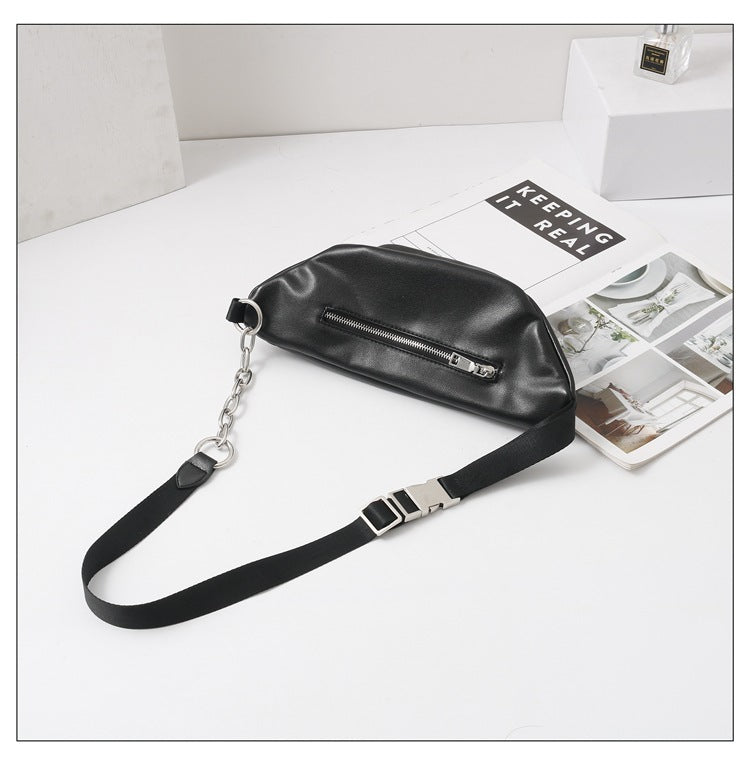 Bag Waist Bag Women's Trendy Ins Bag New Female Bag Trendy Star With The Same Paragraph Net Celebrity Messenger Chest Bag Wild Single Shoulder - ANIBEY