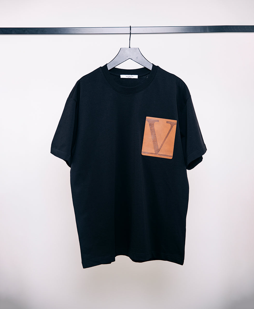 Valentino Printed Men's Tshirt (Black, M) - ANIBEY