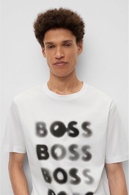 BOSS Men's Teetrury Shirt (White, M) - ANIBEY