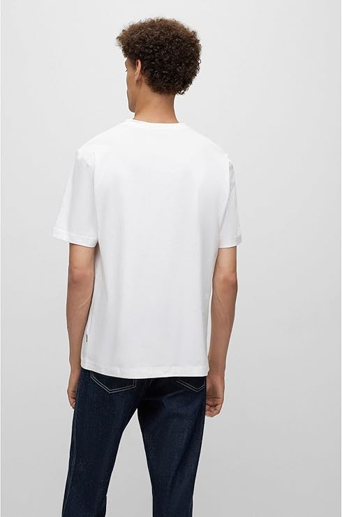 BOSS Men's Teetrury Shirt (White, M) - ANIBEY