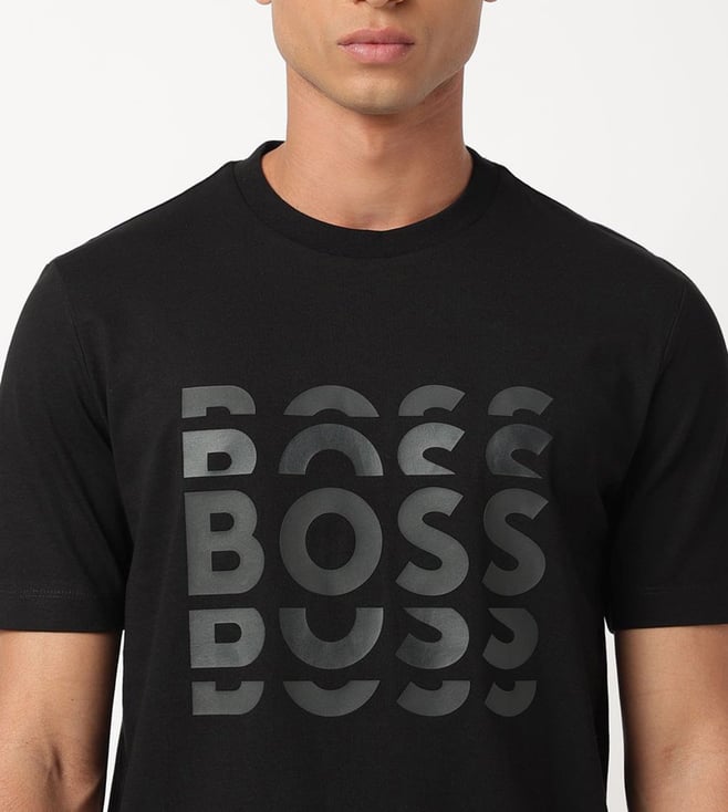 Black Regular Fit T-Shirt (Black, M) - ANIBEY