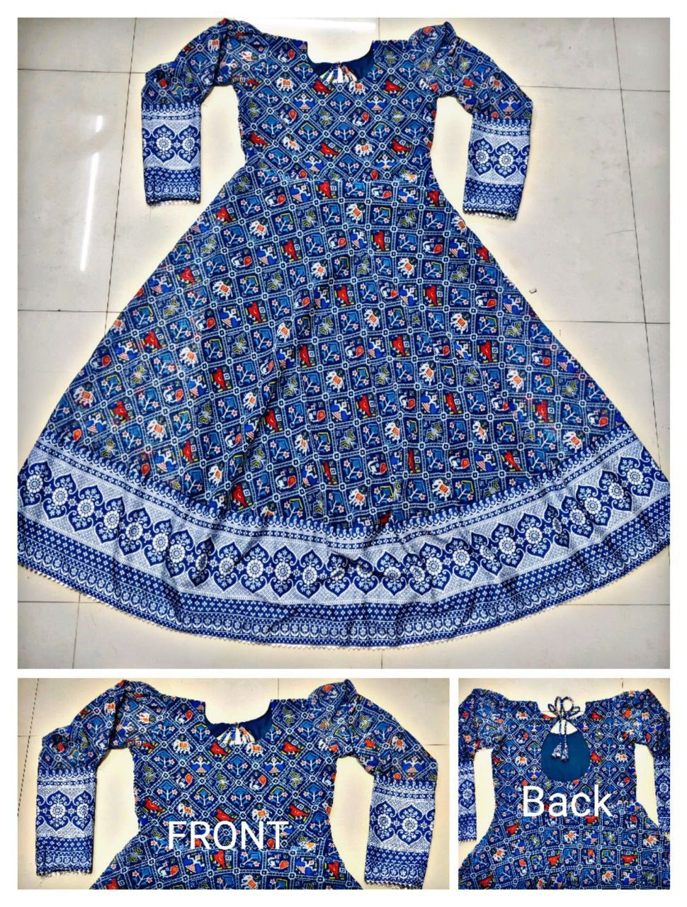 Stylish Fancy Trendy Printed Georgette Gown For Women For Party Wedding Festival Functions - ANIBEY