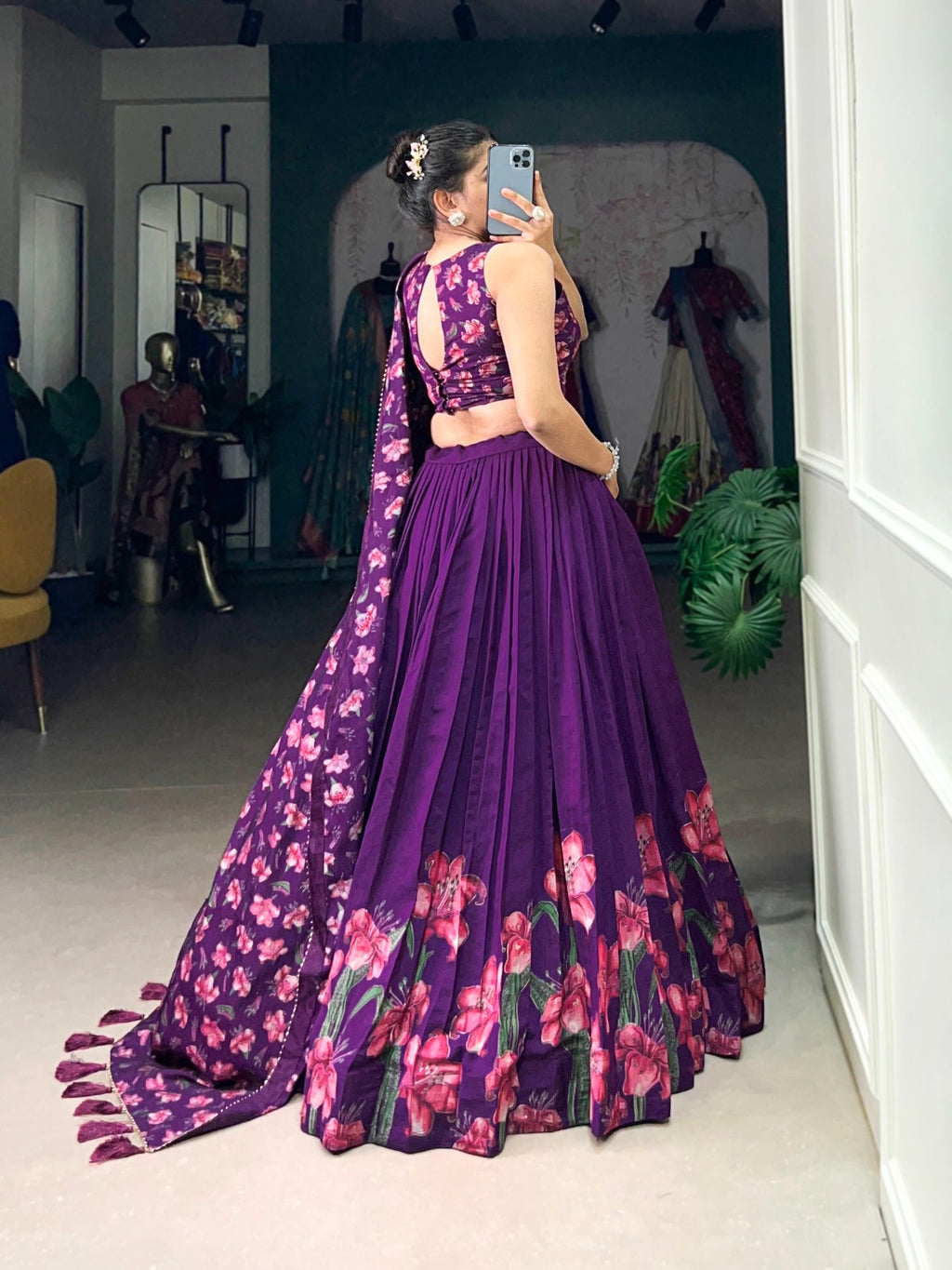 The Perfect Blend of Tradition And Sparkle Lehenga Choli - ANIBEY