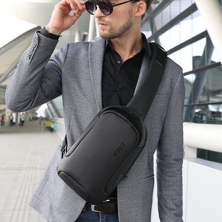 Casual one-shoulder business messenger men's chest bag - ANIBEY