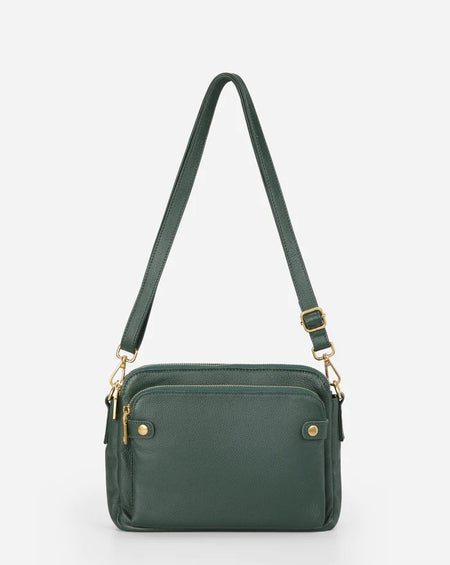 Vintage Three Layer Leather Messenger Bag - ANIBEY