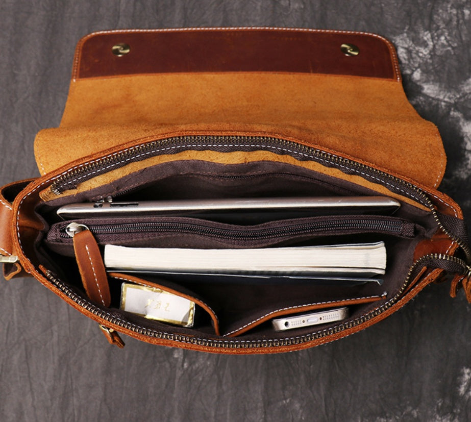 Vintage handmade men's shoulder slung - ANIBEY