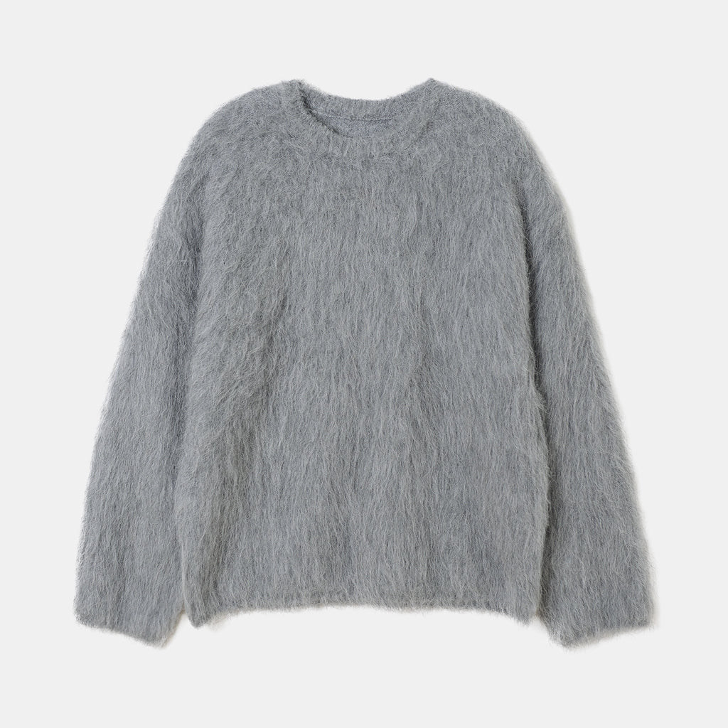 High-end Niche Alpaca Round Neck Wool Sweater - ANIBEY