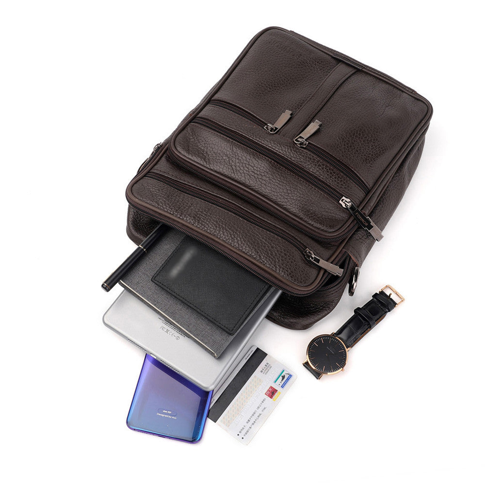 Leather cross-body bag - ANIBEY