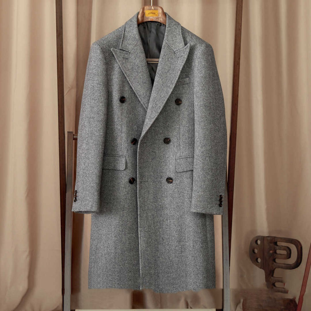 Italian Slim-Fit Warm Trench Coat For Men - ANIBEY