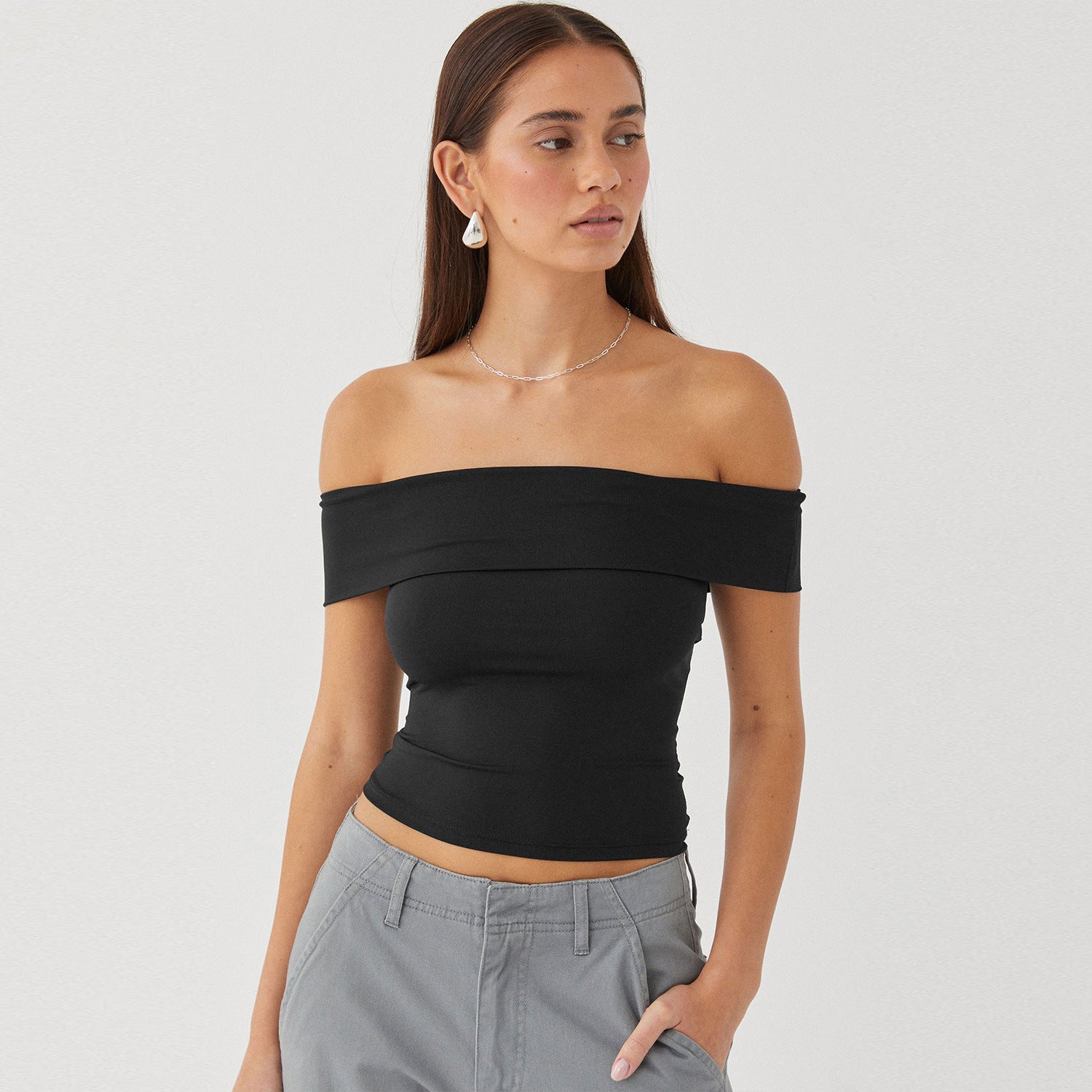 New Tube Top Off-shoulder Hot Girl Pure Desire Style Top For Women