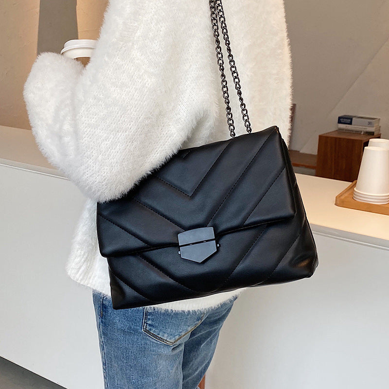 Embroidery Thread Small PU Leather Crossbody Bags for Women Trend Hand Bag Women's Branded Trending Shoulder Handbags - ANIBEY