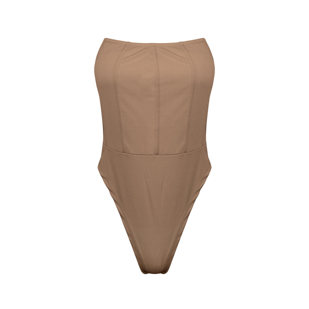 Basic Strapless Tube Top Jumpsuit Women