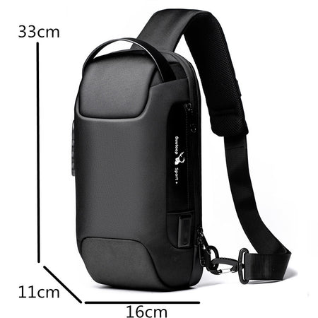 Men Chest Bag Messenger Bag Anti-theft Shoulder Bags Chest Bag Pack For Male - ANIBEY