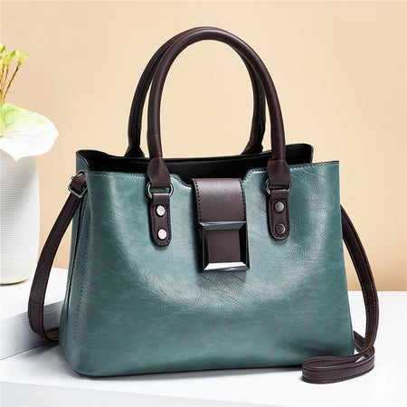 Women Shoulder Bag Big Buckle Handbags Work Daily Office Crossbody Bags - ANIBEY