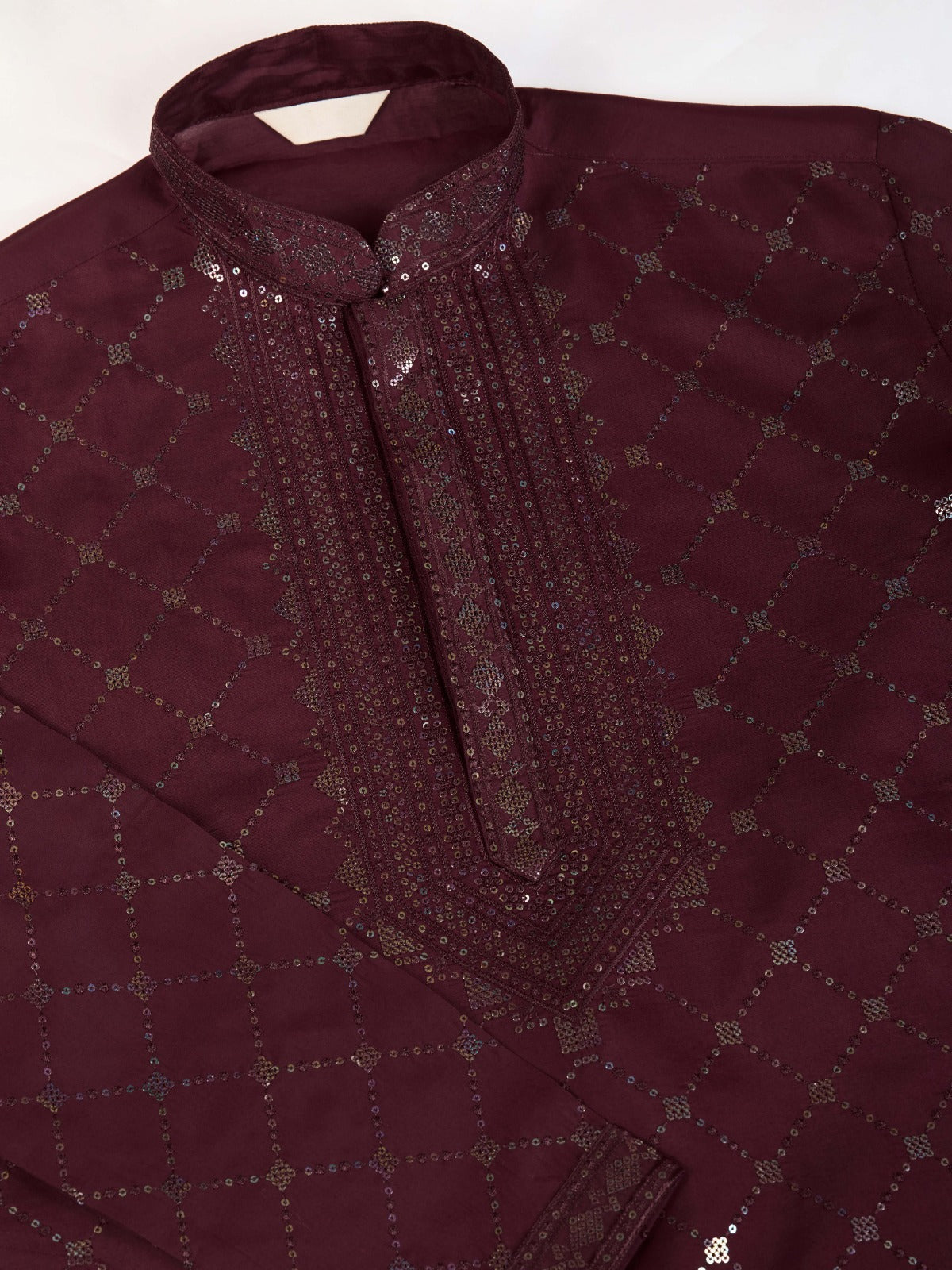 Viscose Fabric Embroidered Traditional Kurta for Mens Wear - ANIBEY