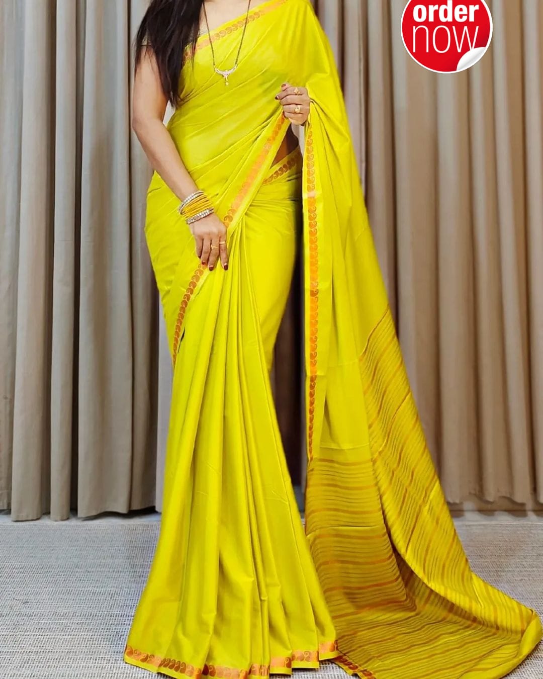 Mysore Silk Saree For Women's With Blouse Piece - ANIBEY