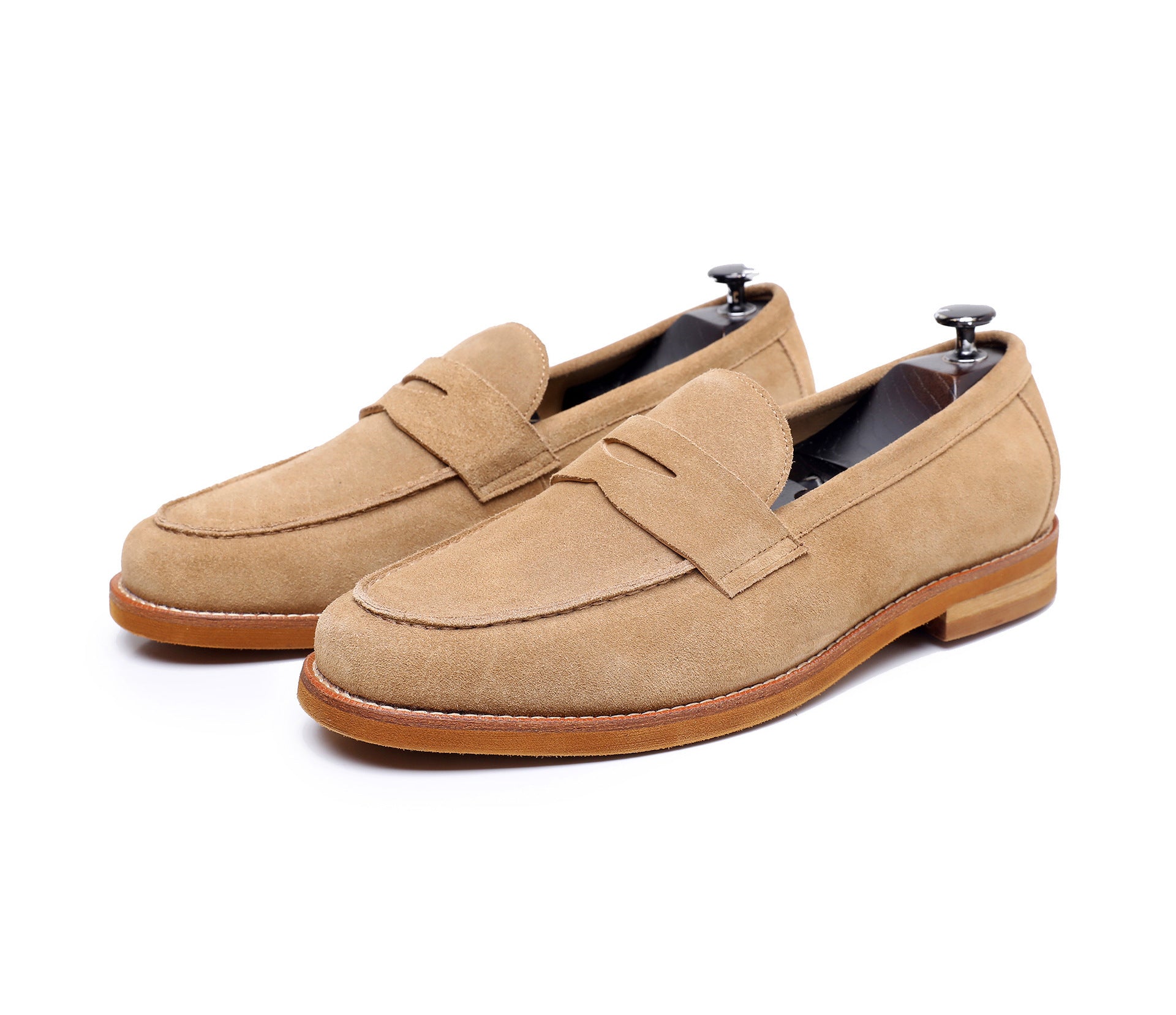 Retro Loafers Genuine Leather Handmade Leisure - ANIBEY