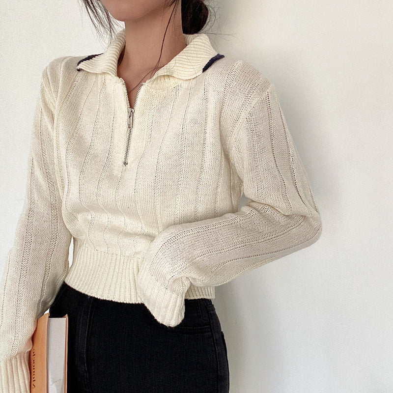 Women Self Design Long-Sleeved Winter Top - ANIBEY