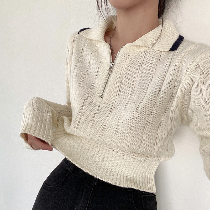 Women Self Design Long-Sleeved Winter Top - ANIBEY