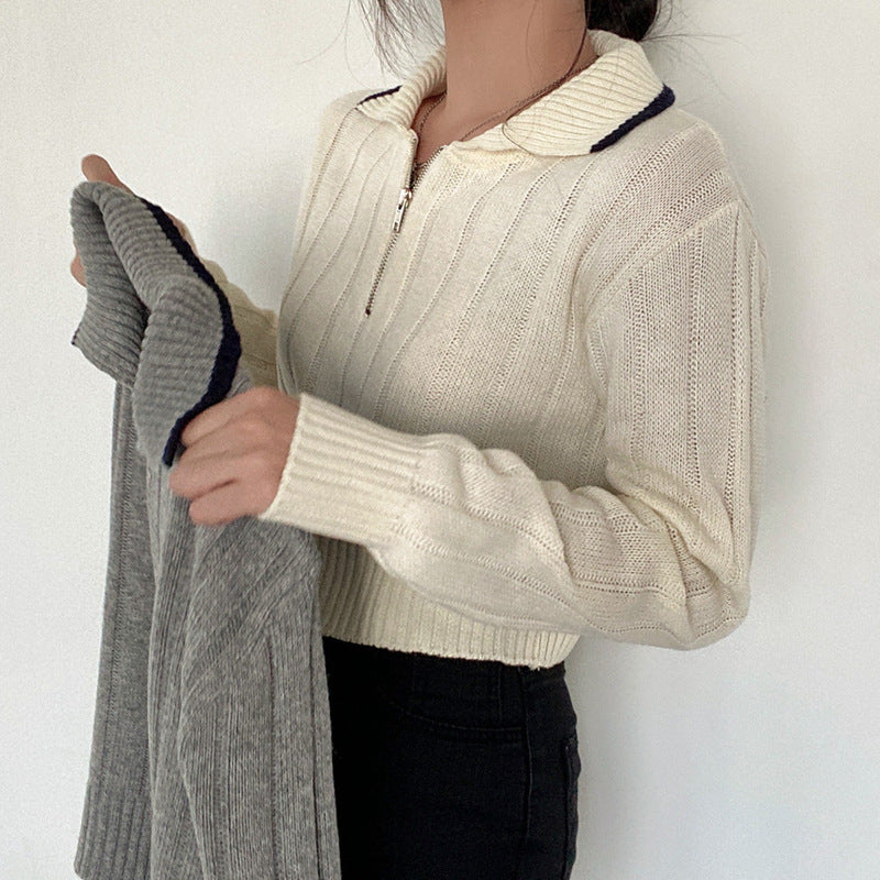 Women Self Design Long-Sleeved Winter Top - ANIBEY