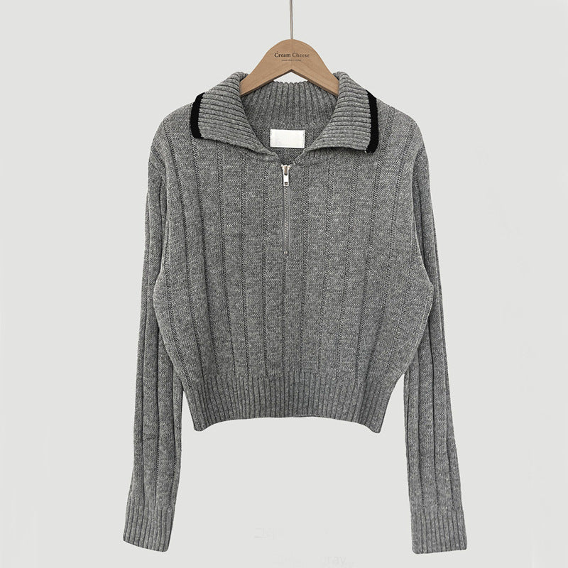 Women Self Design Long-Sleeved Winter Top - ANIBEY