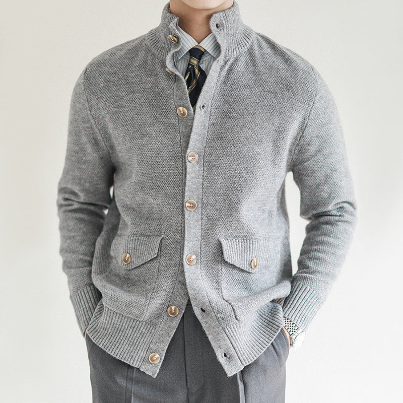 Men's Casual Button-Up Warm Cardigan Sweater - ANIBEY