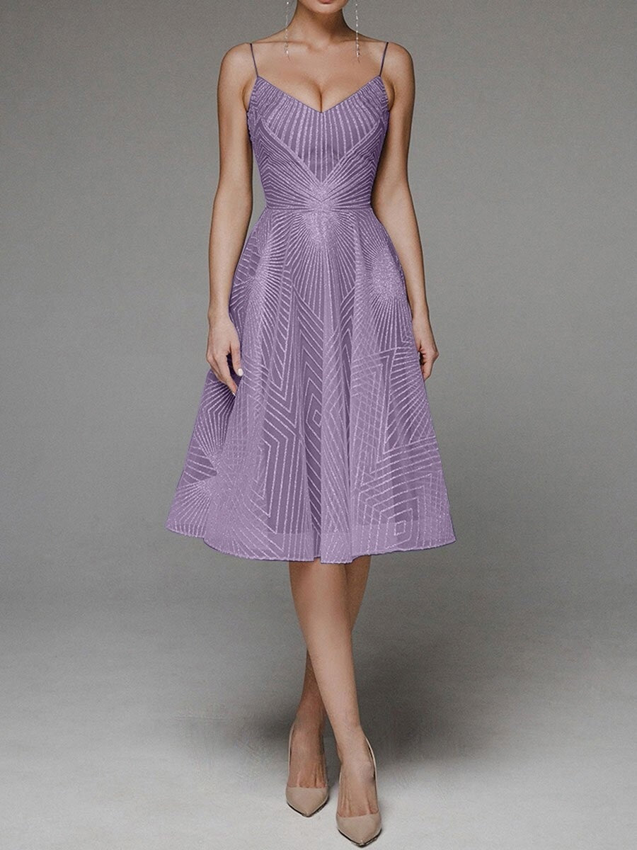 Women's Summer Sling Embroidered Sleeveless Dress - ANIBEY