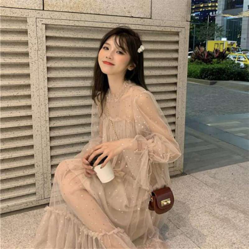 Gentle mesh star dress - ANIBEY
