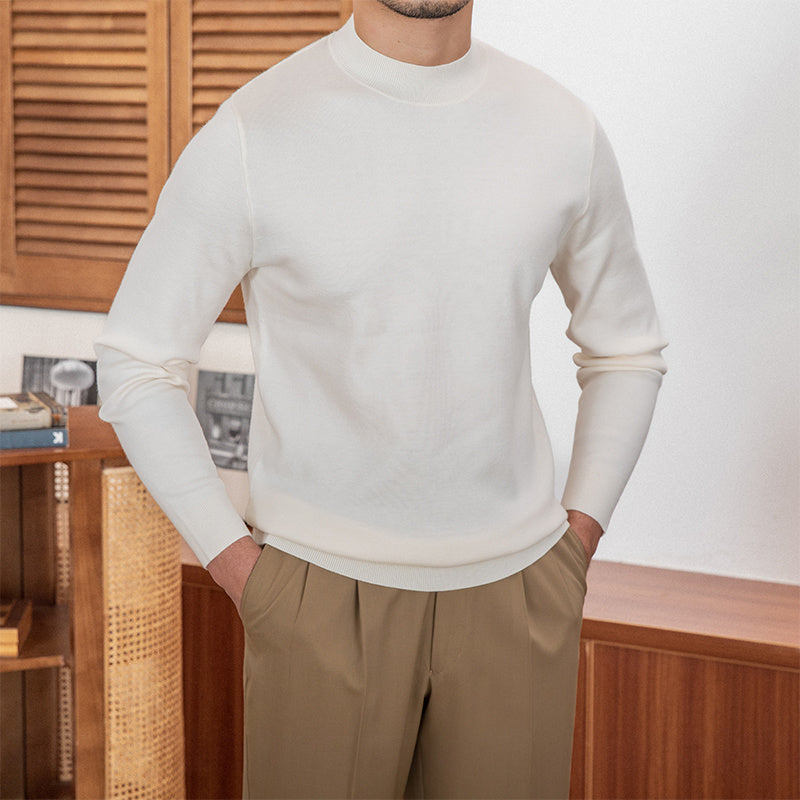 Commuter Sheep Wool Base Slim-fit Sweater for Men - ANIBEY