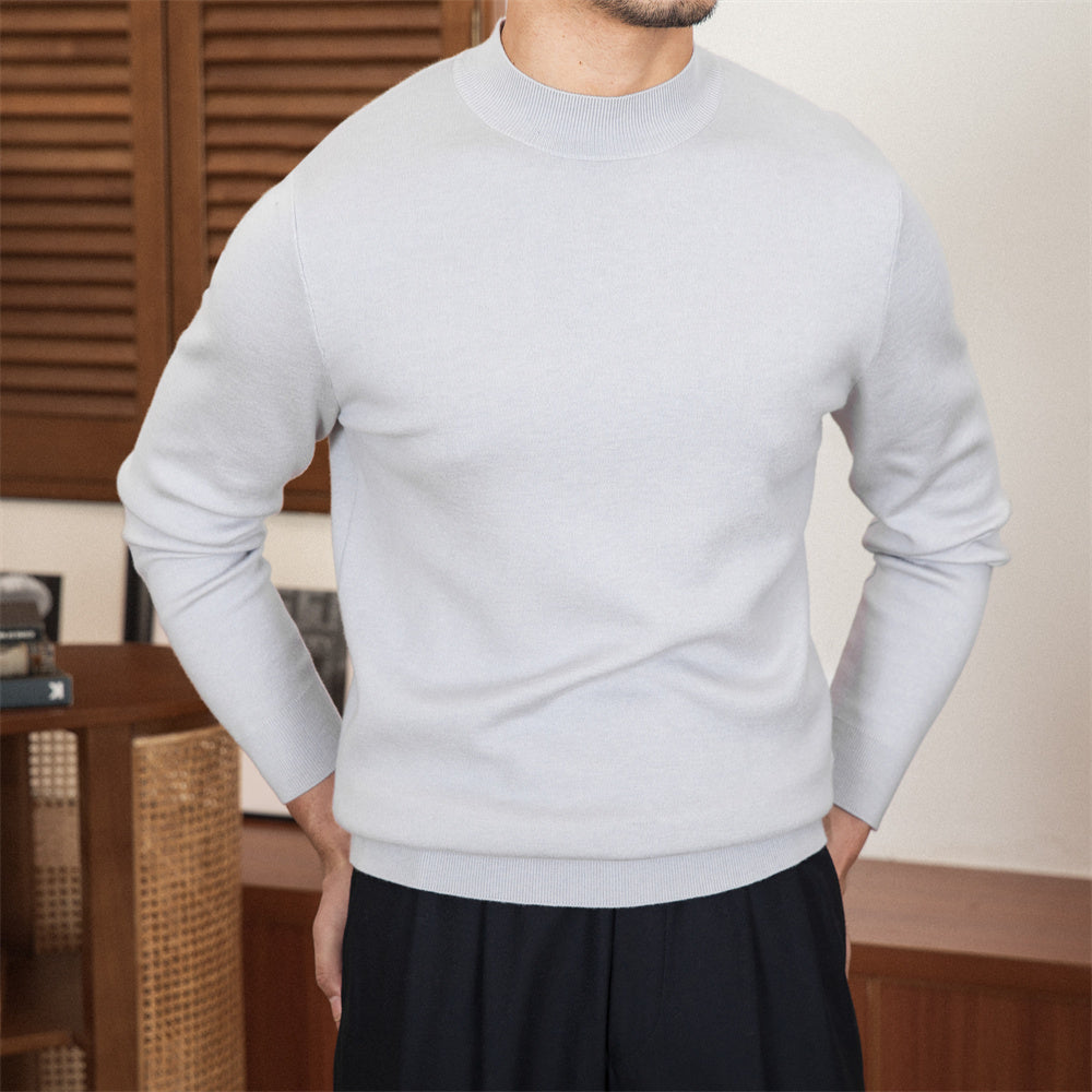 Commuter Sheep Wool Base Slim-fit Sweater for Men - ANIBEY