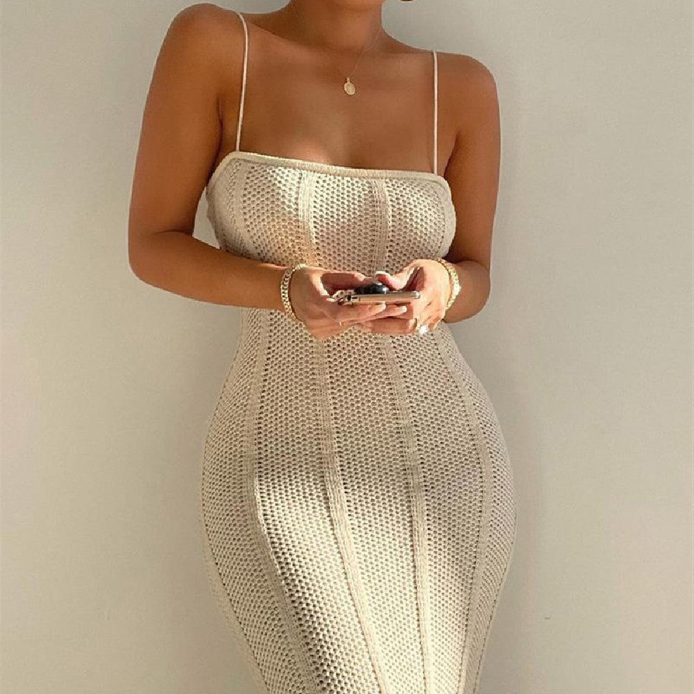 Women's Fashionable Knitted Dress Sweater - ANIBEY