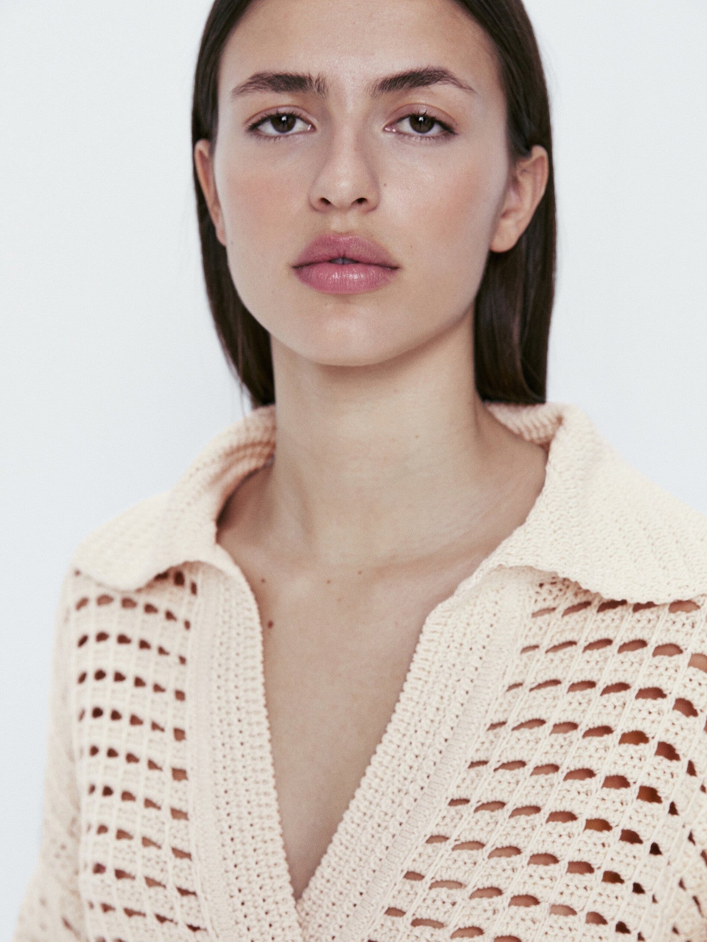 Women's Pastoral Style Knitted Crochet Summer Mesh Sweater - ANIBEY