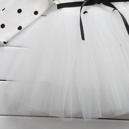 Baby Girls Spring Winter Long Sleeve Tutu Lace Dresses Infantil Newborn 1st Birthday Party Clothes Christening Gown Casual Wear - ANIBEY