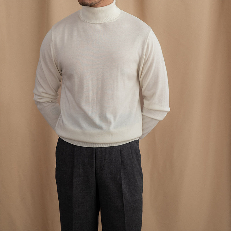Slim-fit Turtleneck Warm Bottoming Sweater for Men - ANIBEY