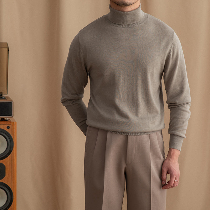 Slim-fit Turtleneck Warm Bottoming Sweater for Men - ANIBEY