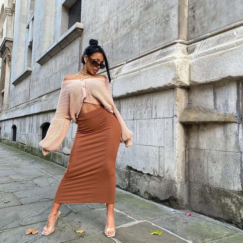 Black One Shoulder Bandage Sexy Bodycon Party Vest Dress - ANIBEY