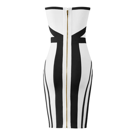 Bright Fashion Bandeau Women's Dress - ANIBEY