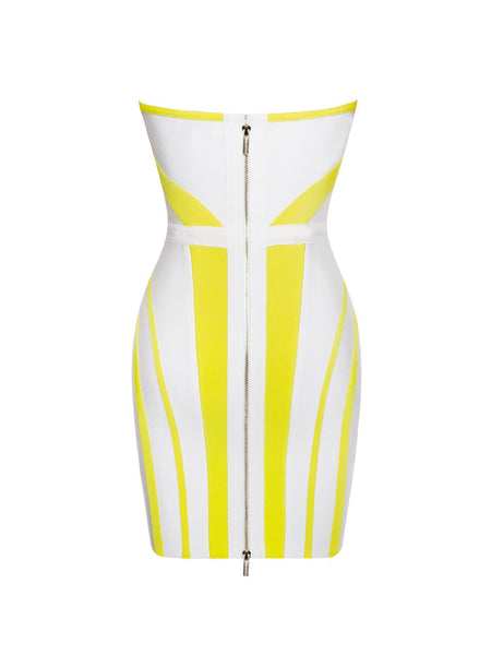 Bright Fashion Bandeau Women's Dress - ANIBEY