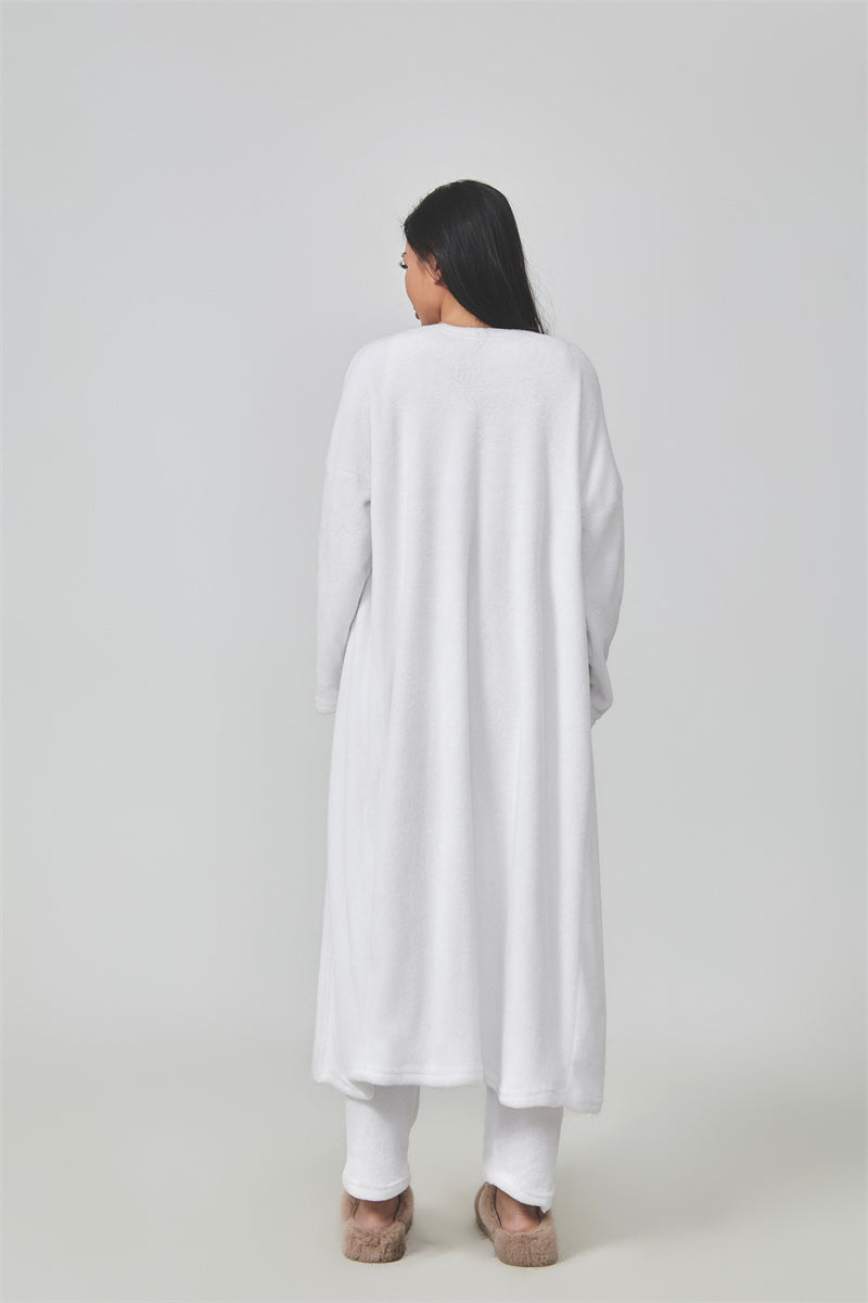 Cozy Three Pieces Lounge Set, Cute Loungewear Women Winter Dress - ANIBEY