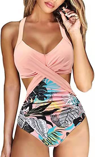 Cross Midriff Outfit Sexy Swimsuit Women - ANIBEY