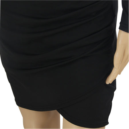 Deep V backless autumn and winter new dress - ANIBEY