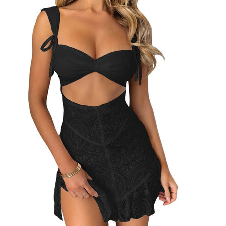 Women's Lace Jumpsuit Short Skirt - ANIBEY