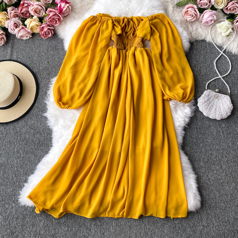 Women's Long Sleeves Dress - ANIBEY