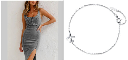 Fashion Sling Split Stretch Denim Dress - ANIBEY