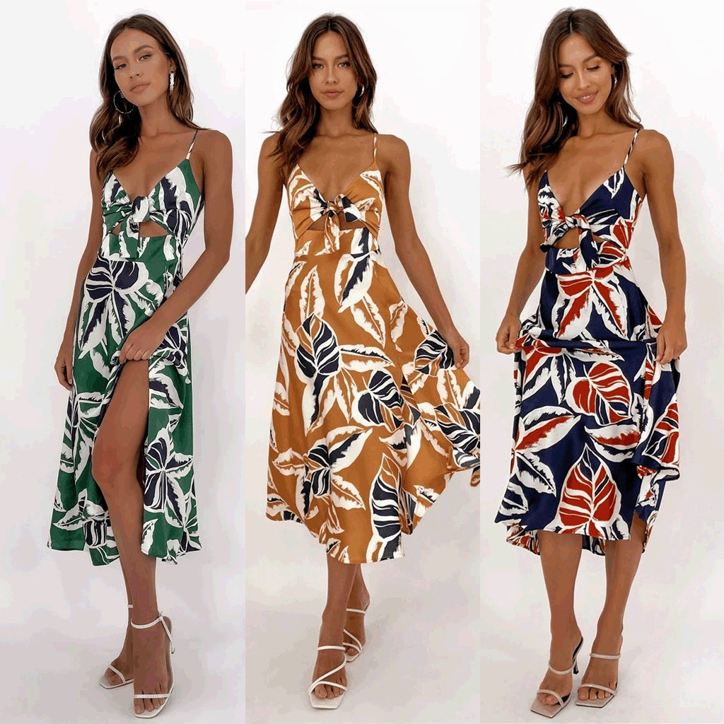 Sweet Tie-neck Sling Dress Women - ANIBEY
