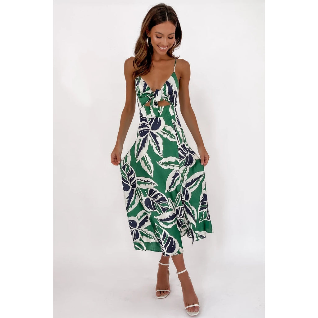 Sweet Tie-neck Sling Dress Women - ANIBEY