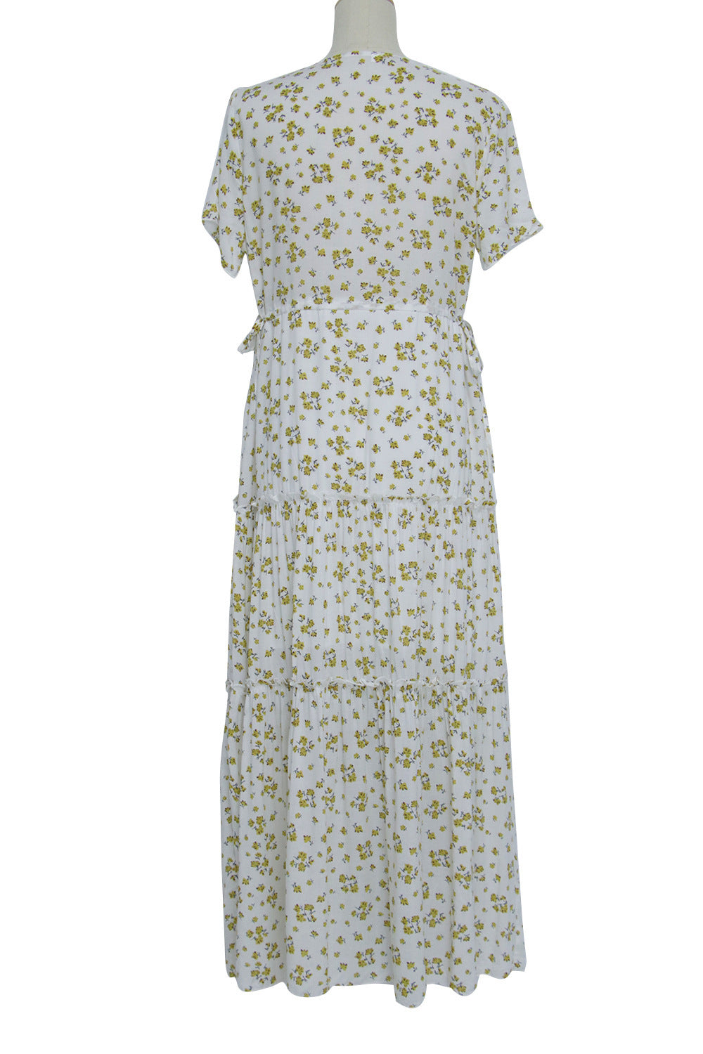 Women's Ruffled Floral Bohemian Dress - ANIBEY