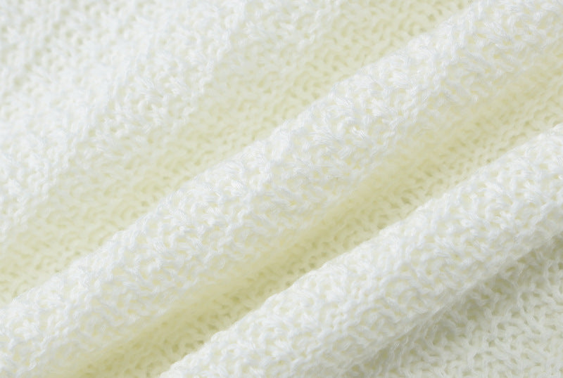 Backless Slim Fit Hollow Long Sleeve Dress - ANIBEY