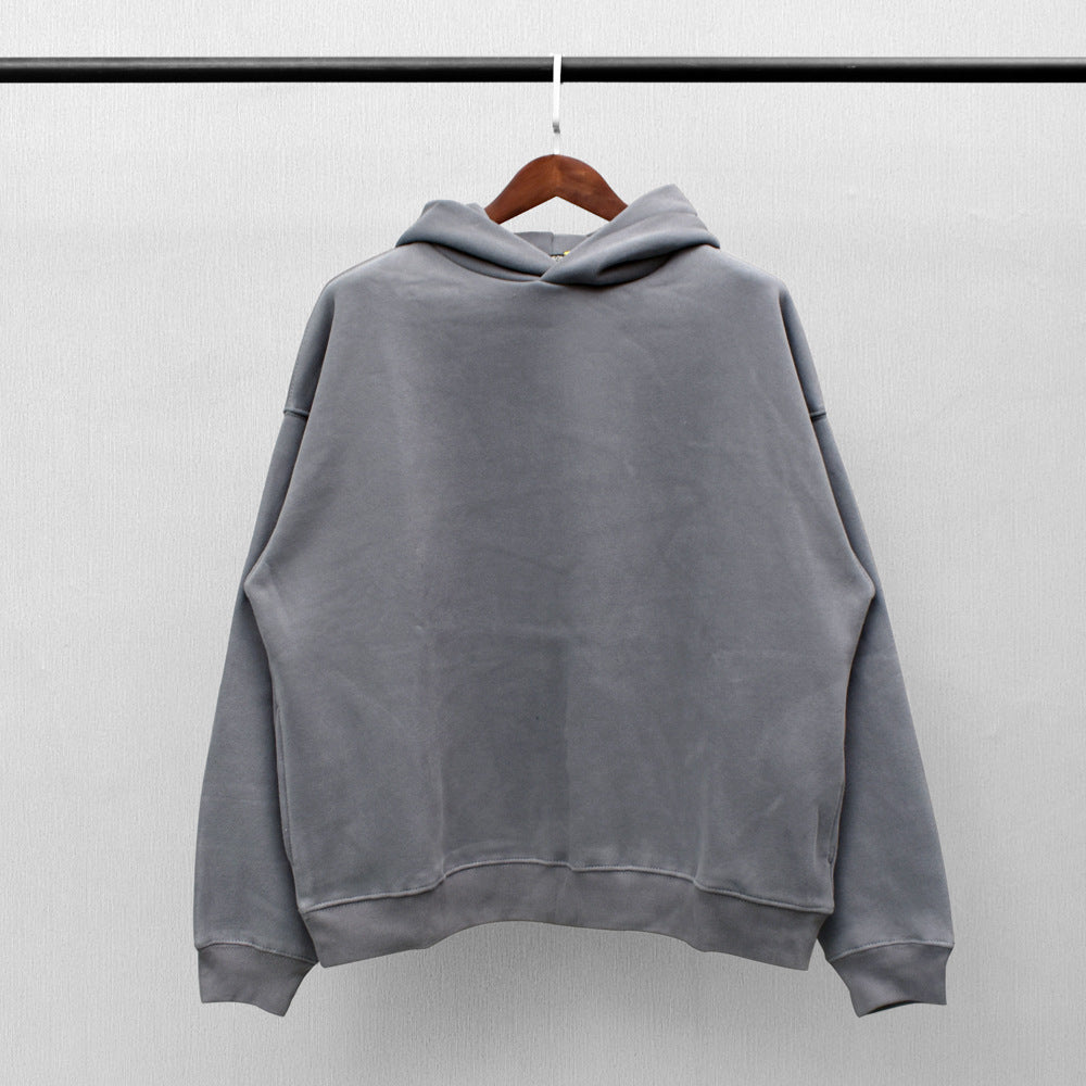Classic Solid Color Fleece Hoodies for Men - ANIBEY